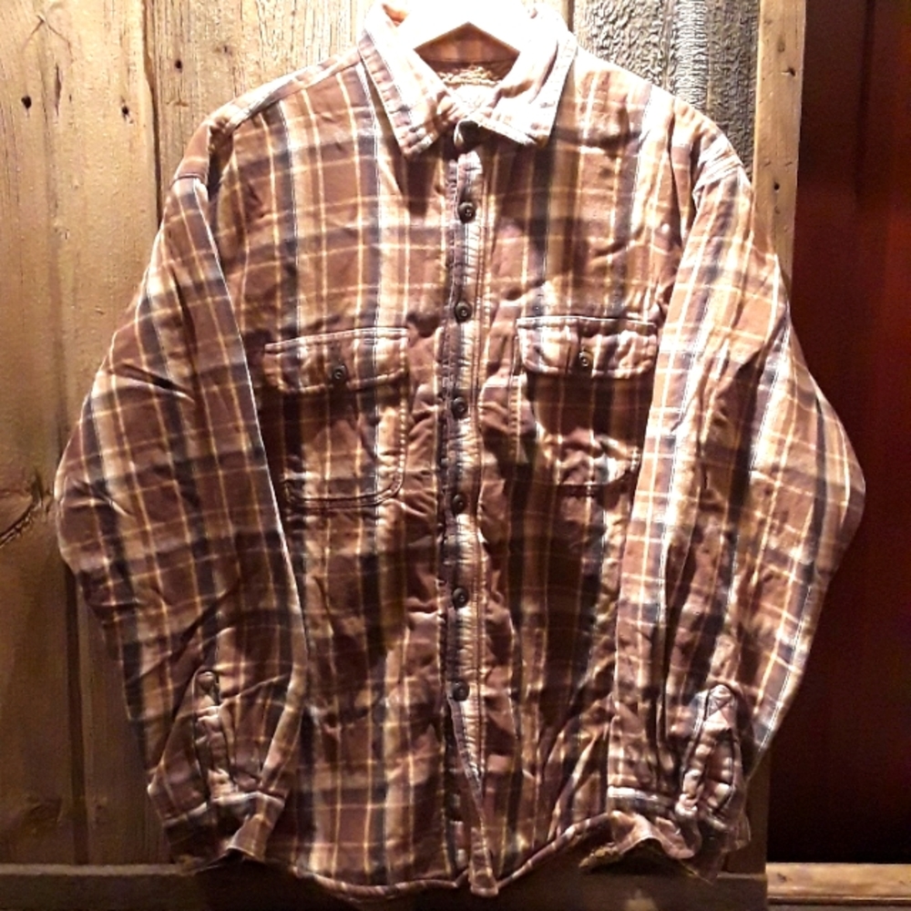 Arrow blue jeans co. szL sherpa lined flannel